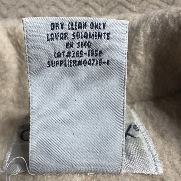 Cabin Creek Jacket Petite Women 8P Oatmeal Wool Button Up Shaped Car Coat Cozy - Picture 8 of 8